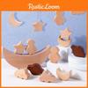 Wooden Space Balance Stacking Game For Kids Educational Toy With Recognitions