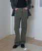 POSZER Carpenter Washed Denim Pants (Khaki Gray)