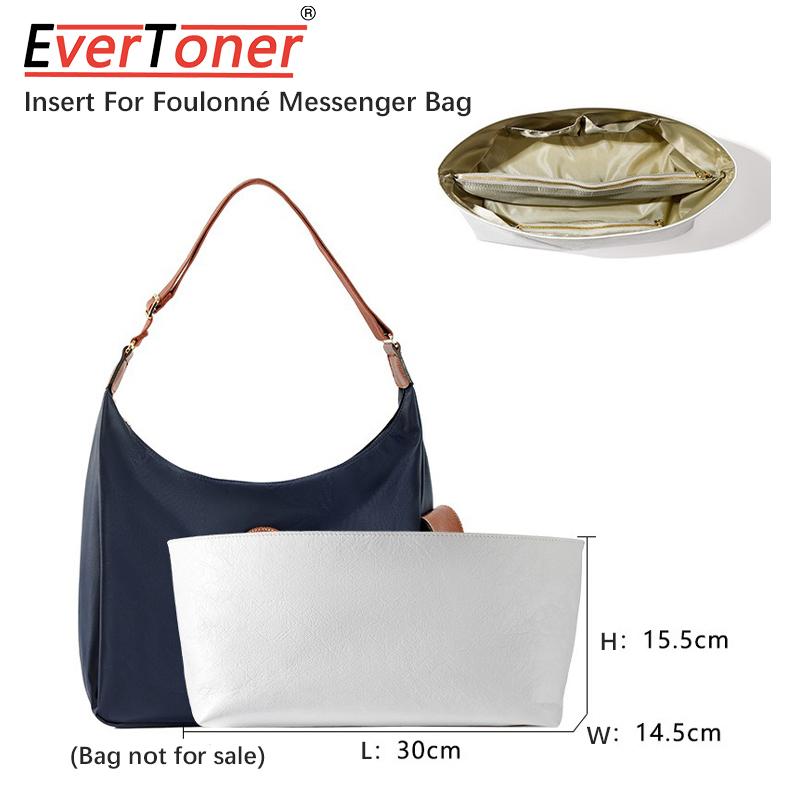 

EverToner Dupont Paper Insert Bag for Long-ch-mp Foulonne Messenger Bag Portable Travel Purse Support Shaper Organizer