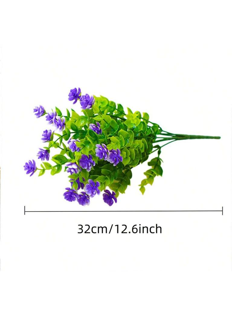 3 Stück Künstliche Blumen Outdoor Anti-UV Begrünung Strauchpflanzen für Zuhause Küche Büro Hochzeit Gartendekoration Kunstblumen