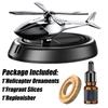 Car Helicopter Solar Rotating Perfume Diffuser Car Fragrance Decoration Car Air Freshener Ornaments Deodorant Perfume Diffuser