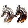 Bottiglia di Vetro a Forma di Testa di Cavallo Decorativa per Whisky Decanter Animale Contenitore per Alcolici Accessori Divertenti da Bevuta