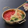1Pieces Stainless Steel Dry Pot Instant Noodle Lamian Noodles Pot Seafood Golden Noodle Pot Small Soup Pot Outdoor Tableware
