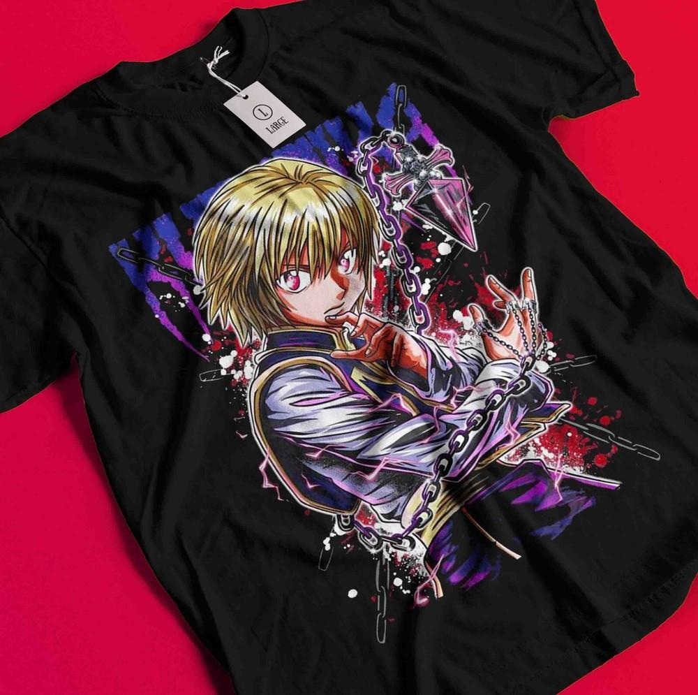 

Kurapika Shirt Hunter X Hunter HXH Hisoka Tshirt Killua Tee T-Shirt Leorio Gon BB1628 4XL