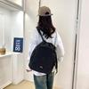 Drawstring Backpack with Dual Zipper Compartment Lightweight Casual Bag Unisex Gym Travel School Backpack