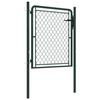 VidaXL Steel Gate 100x100 Cm Green
