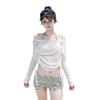 Women's High-end Two-piece Bikini Set Striped Sexy Petite Bust Perfect for Beach Holidays and Spa Breaks