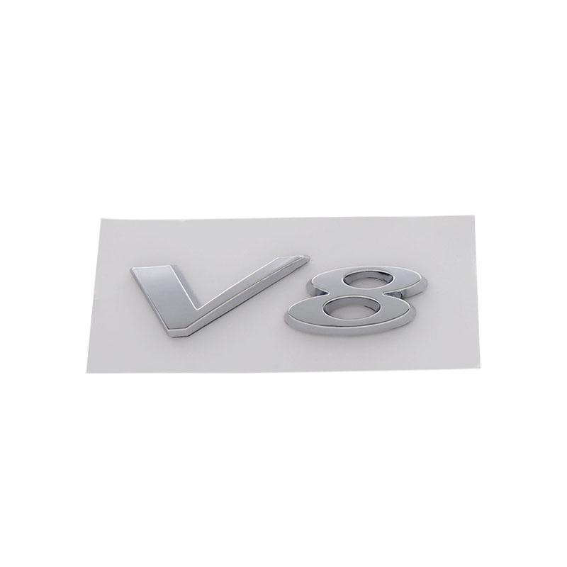 3D Premium ABS 3.0 5.0 V6 V8 car Fender trunk Rear Bonnet Decal Emblem Badge Sticker