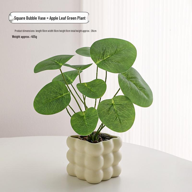 Nordic Indoor Desktop Bonsai: Artificial Green Plants for Office Decoration