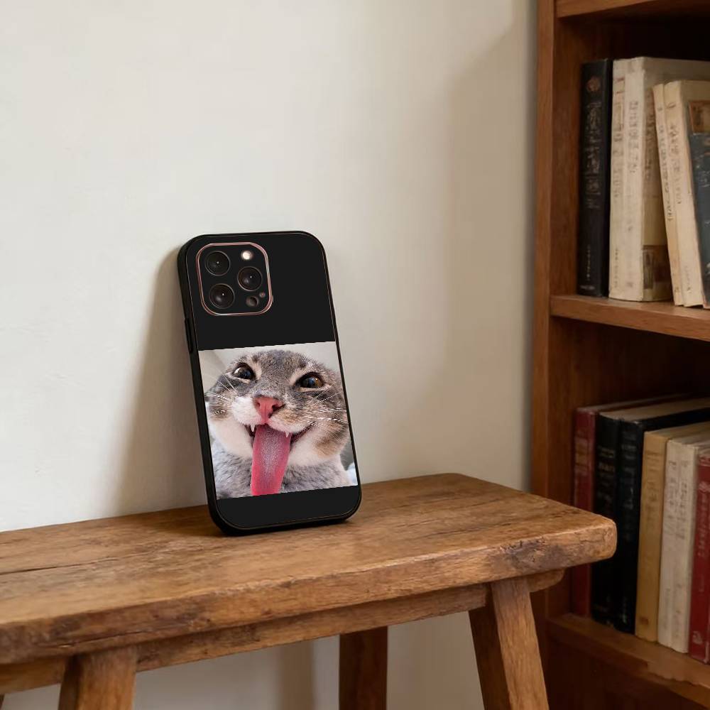 Haustier Katze Lustige Memes Handyhülle Silikon Weich Für IPhone 17 16 15 14 13 12 11 X XR Plus Pro Max Plus