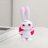 Fashion Eye-catching Decorative Non-fading Adorable Bunny Rabbit Sculpture Ornament Office Supply Statue