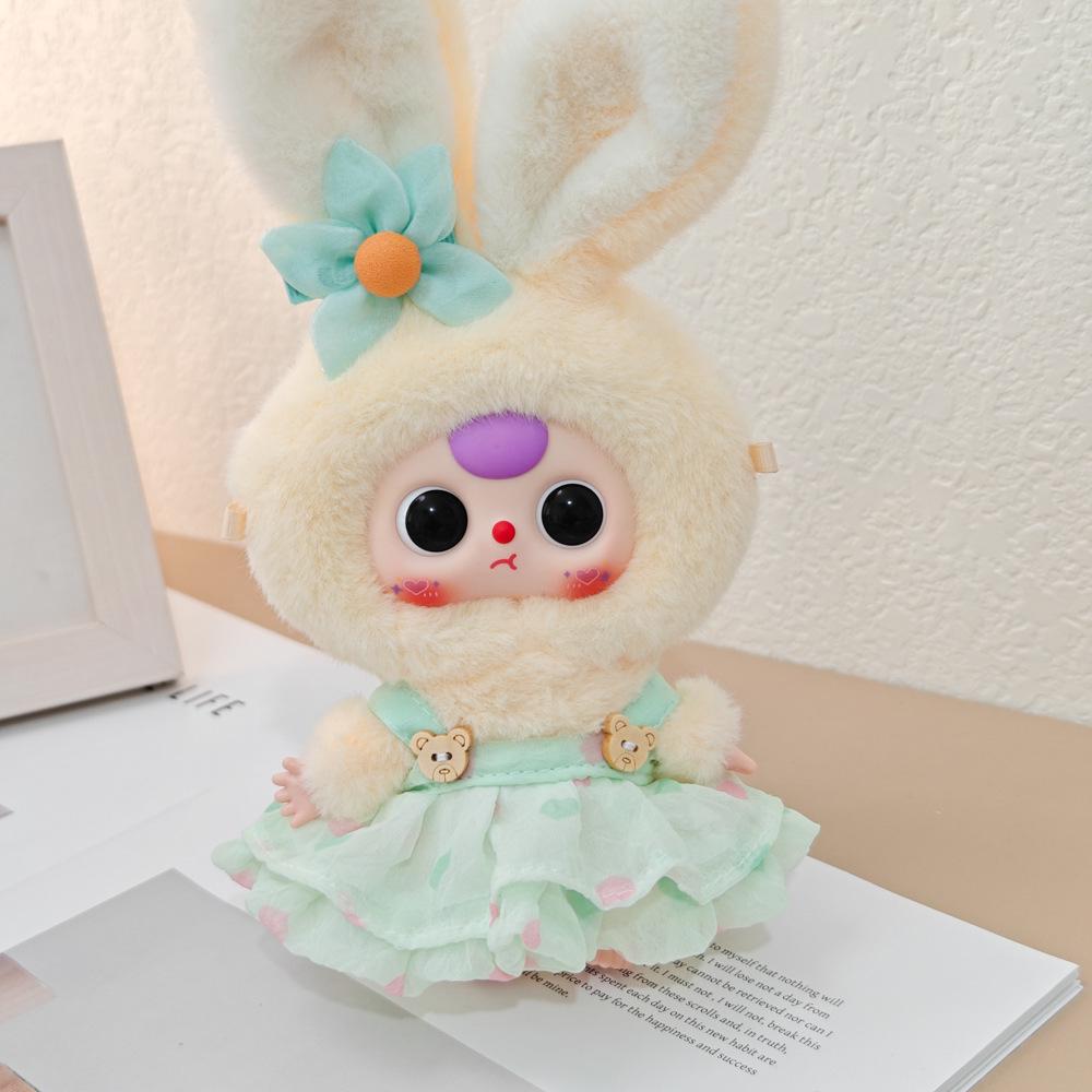 Macaron Little Rabbit Doll Clothes: Cute Pendant, Outfit for 3-Year-Old, Blind Box Edition