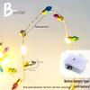 Christmas Beaded LED Bullet String Lights - Electroplated Bulbs, Tree Decoration Neon Lights