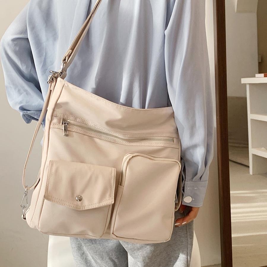 Large Capaci Nyl Women's Tote Bag Autumn Winter Versatile Multiple Pockets Single Outdoor Crossbody Bag Fashi Commuter Bags