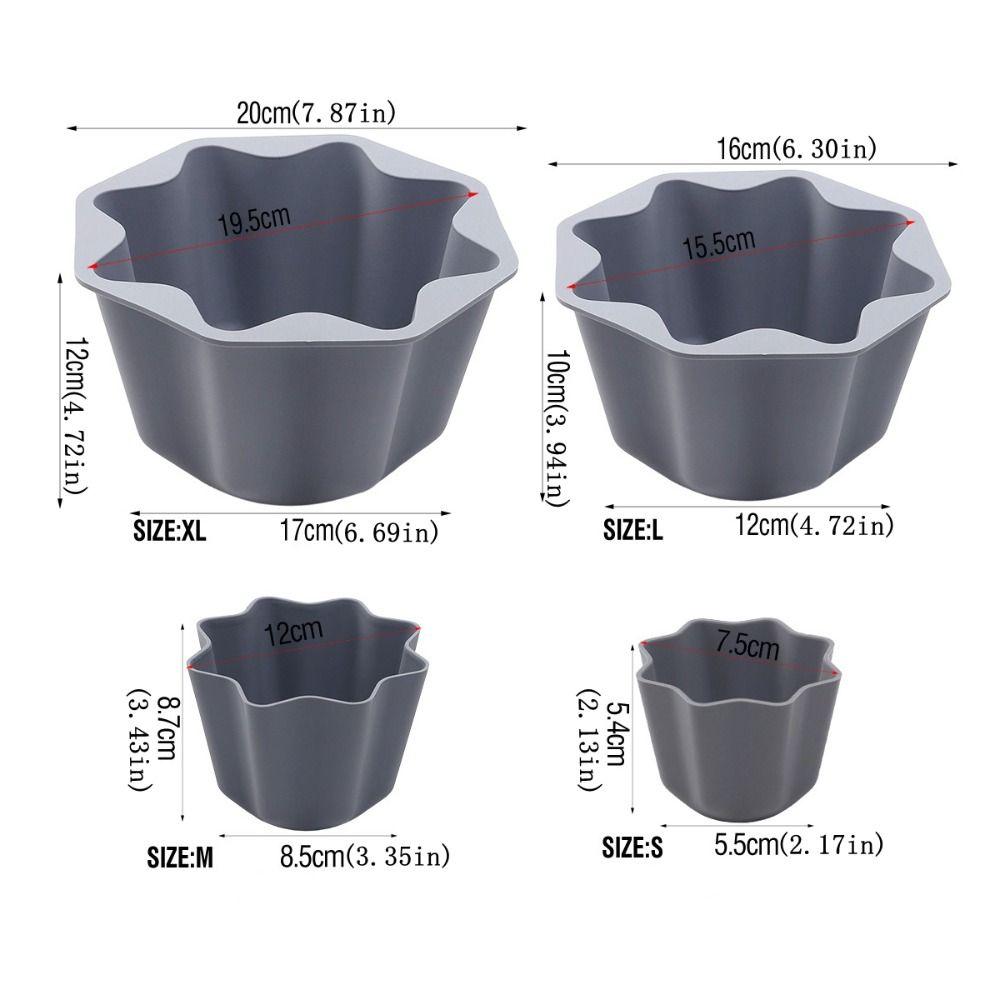 4PCS/SET High Temperature Resistant Baking Mold Silicone Flan Pan Mold Pastry Utensil