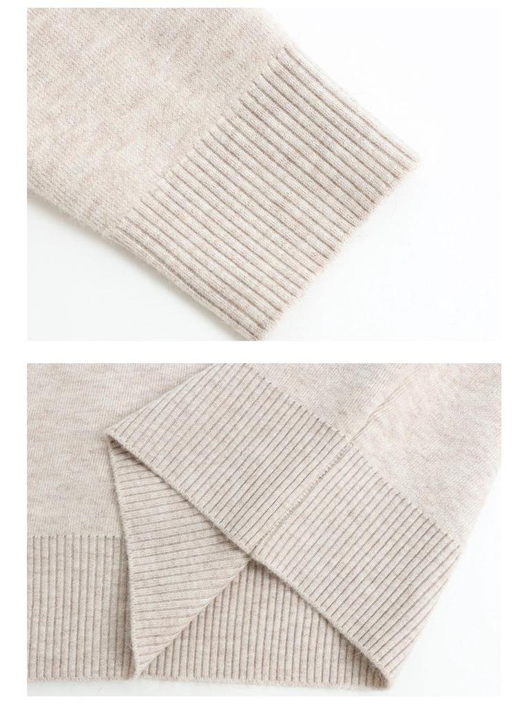 Damen Strickpullover mit Fleecefutter: Dicker, stilvoller, warmer Wollpullover