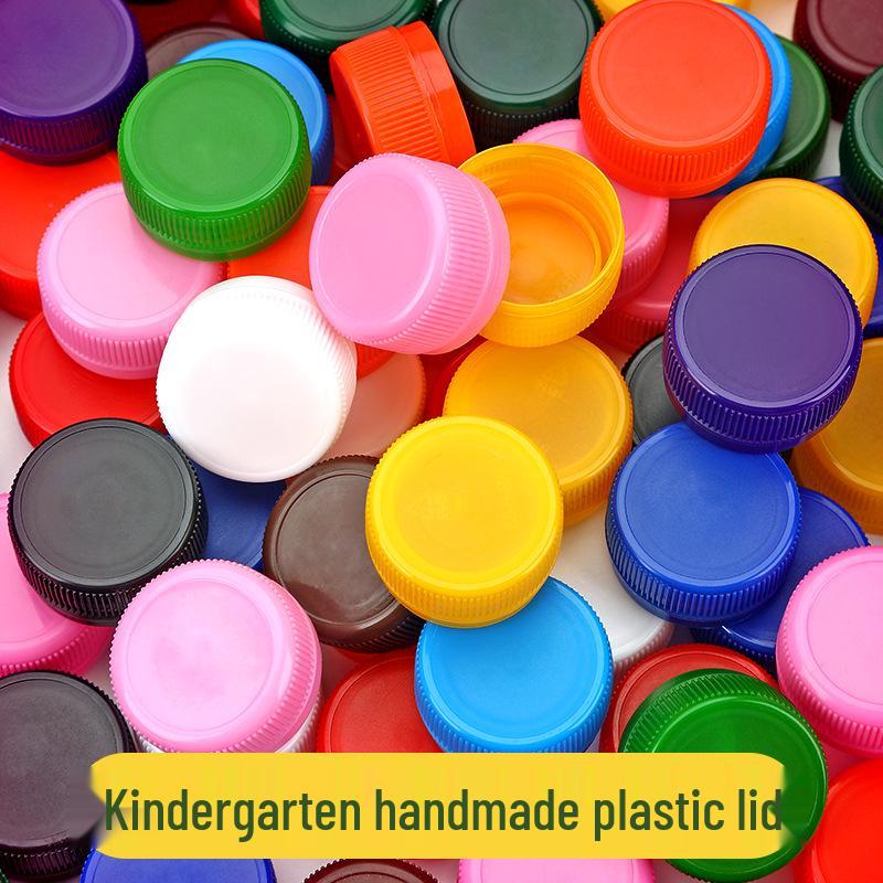 Colored Plastic Bottle Caps for DIY Creative Puzzles & Crafts