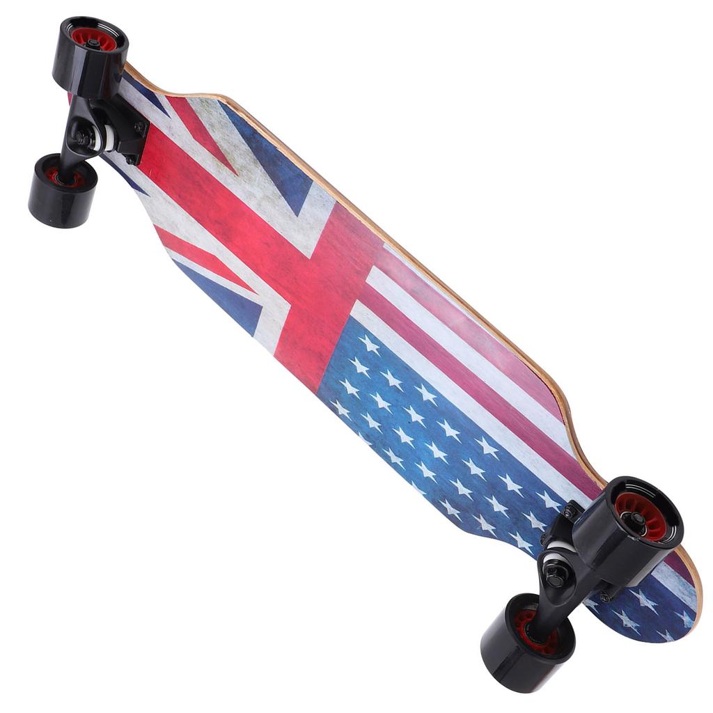PUENTE Professional FourWheel Adult Longboard American Flag Pattern Skateboard