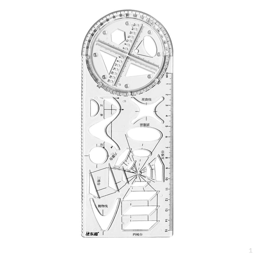 Geometric Ruler Office Painting Template for Teachers Sewing Building
