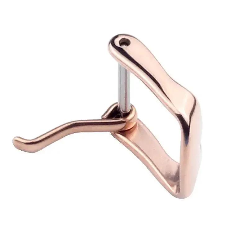 Spänne i rostfritt stål för läderarmband Stiftspänne Armband Guld Silver Roséguld Armbandsspänne Tillbehör Ankläppklämma