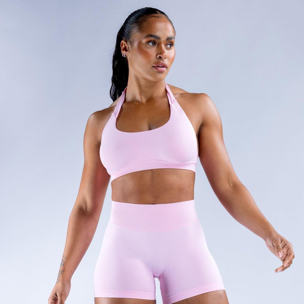 Seamless Backless Halter Yoga Sports Bra – Anti-Exposure, Back Shaping Vest