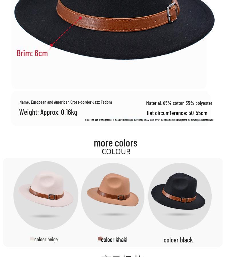 Men's Retro Wide-Brimmed Sun Hat - British Spring/Summer Jazz Style