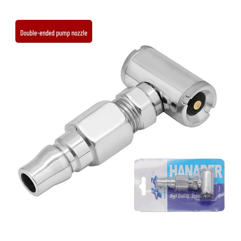 Fast-Charge Dual-Use Tire Inflation Valve for Hand-Crank Pumps