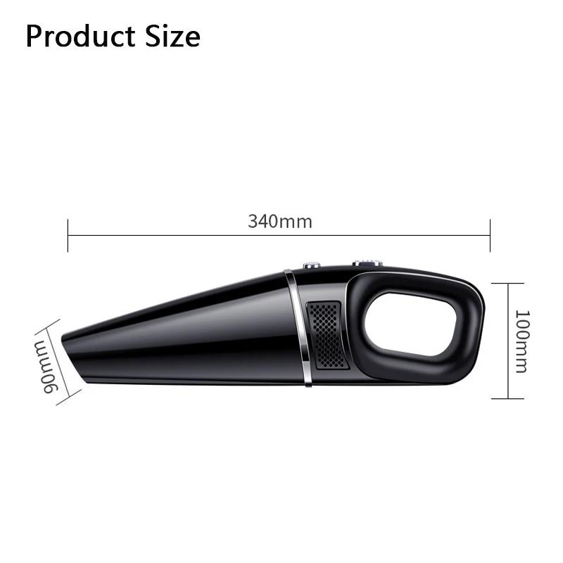 20000Pa Car Wireless Vacuum Cleaner High Power Cyclone Suction Household Portable Handheld Vacuum Cleaner