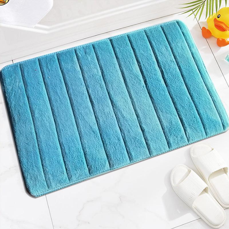 Saugfähige Fußmatte aus Korallenfleece - 1 cm dick, ideal für Badezimmer, Küche und Eingangsbereich.