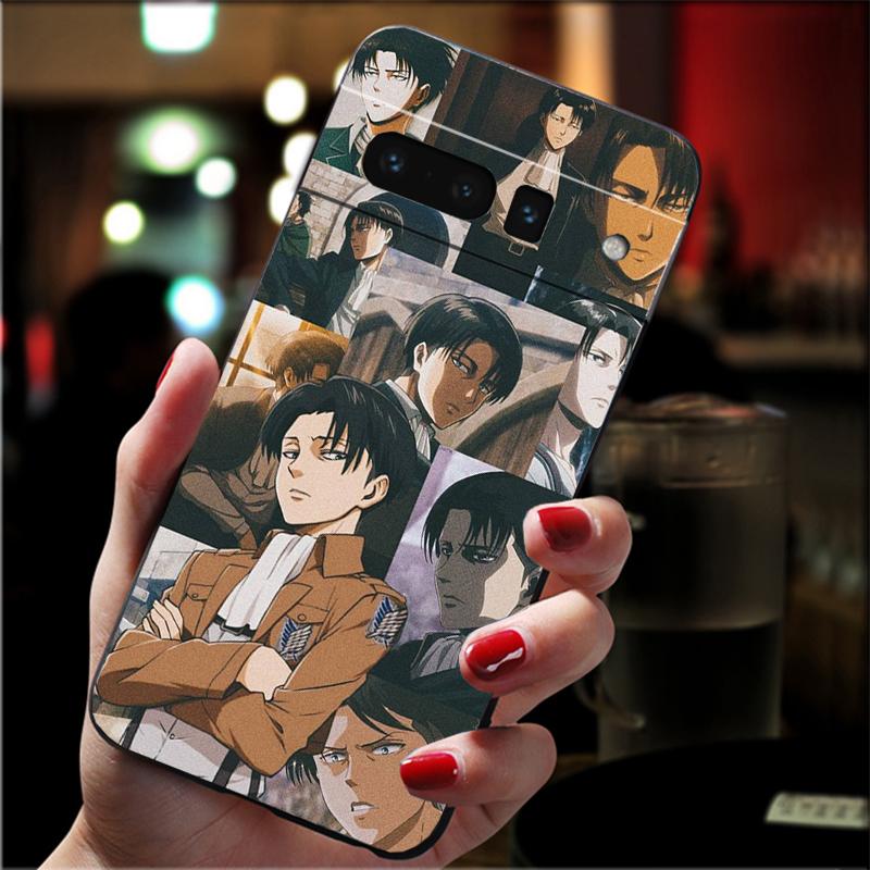 

Phone Case For Google Pixel 10 Pro XL 9 Pro XL 8 7 6 Pro 9A 8A 7A 6A Pixel 8 7 6 5 Levi Ackerman Shingeki no Kyojin Anime Google Pixel 5