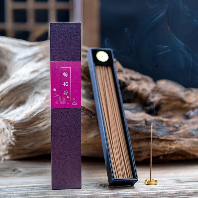 

21cm Natural Stick Incense Ambergris Goose Pear Tent Fragrance Tea room Bedroom To Purify The Air and Remove Odors Joss Stick Plum blossom