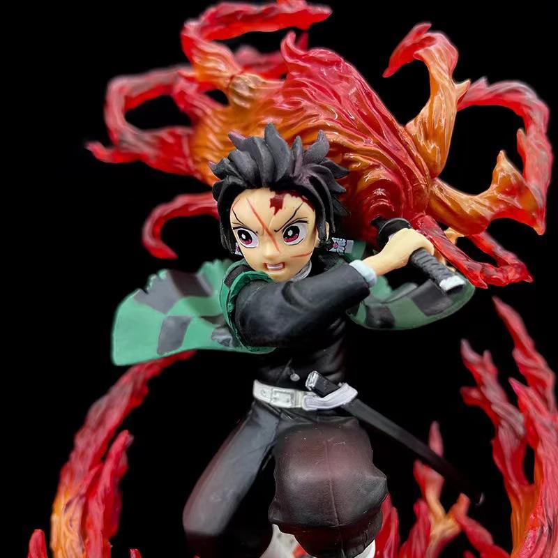 Anime Kimetsu No Yaiba Anime Figure Figuarts Zero Tanjiro Kamado Hinokami Kagura Action Figure Demon Slayer Figurine Model Gifts