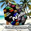 Custom Name Personalized Among Us Print Umbrella, Auto Open Close, 8‑Rib Sturdy Frame, Commute Camping Hiking Use, Birthday Gift