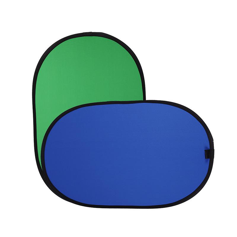 100x150cm Blue-Green Chroma Key Cotton Photography Backdrop - Reflective Shooting Background