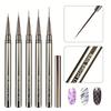 Nails Art Liner Brushes Elongated Lines Striping Drawing Painting  6/9/12/15/18/25mm Nail Design Pen Professional Manicure Tool