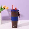 New summer 111 stainless steel thermos cup large capacity high value cold insulation ice cup outdoor portable straw cup