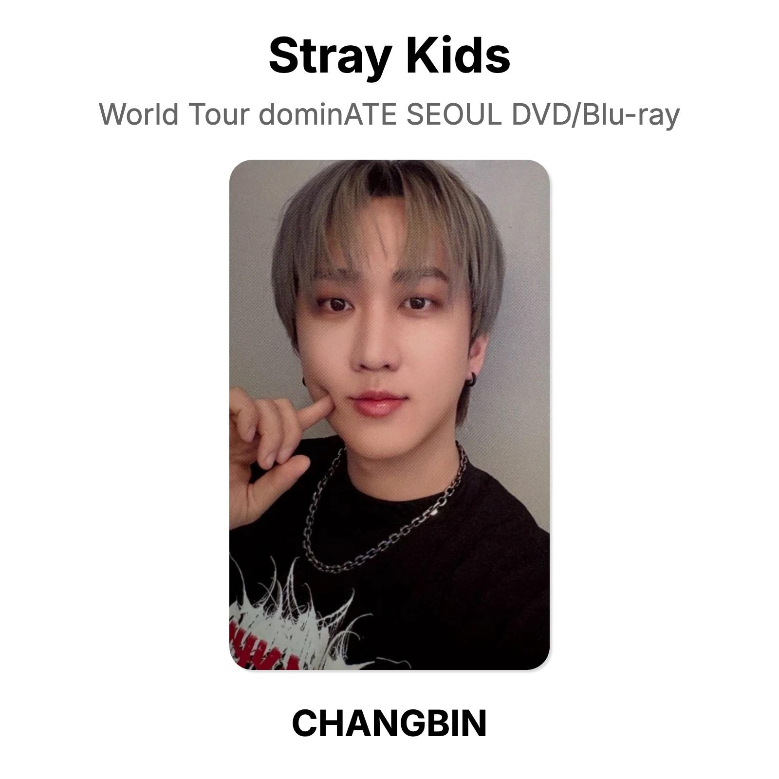 Stray Kids World Tour dominATE SEOUL DVD/Blu-ray Official Photocard CHANGBIN