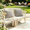 2PCS Woven Textured Plush Throw Pillow Cover Solid Jacquard Cushion Cover Soft Square Sofa Patio Home Decor No Insert