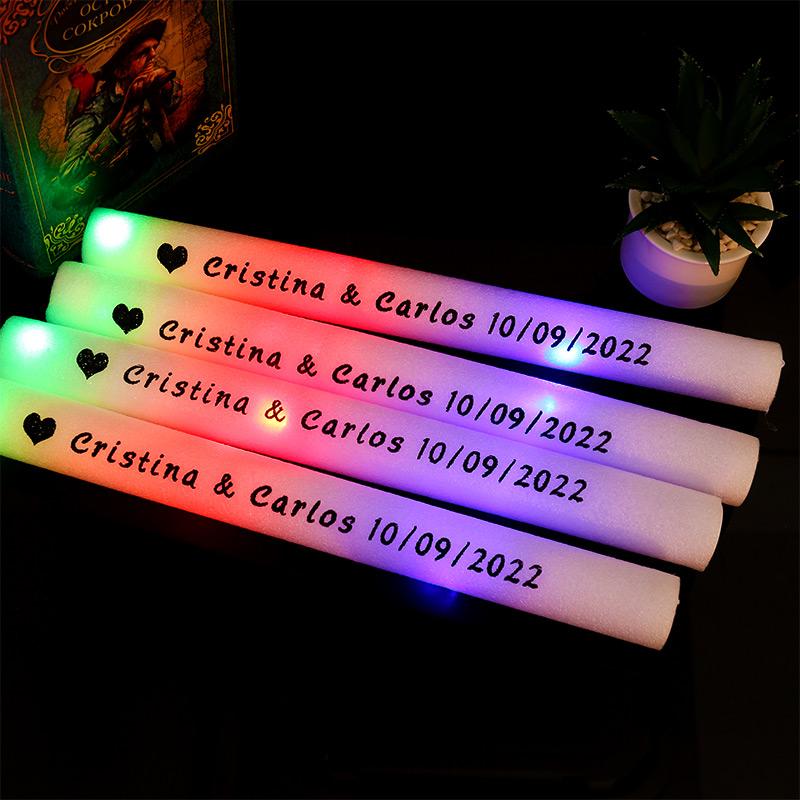 12/15/30/60Pcs LED Glow Sticks Bulk Colorful
