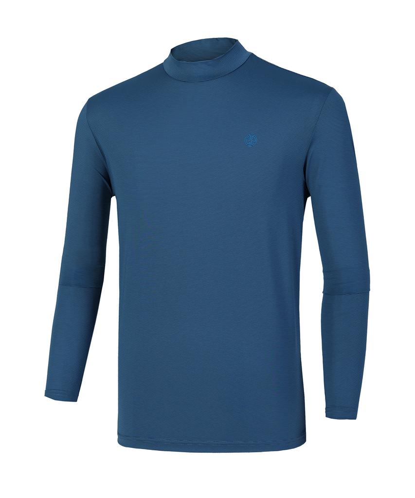 2ELA Men'S Iceway Cooling Mock Turtleneck Long Sleeve T-Shirt 6 Colors (Type A)