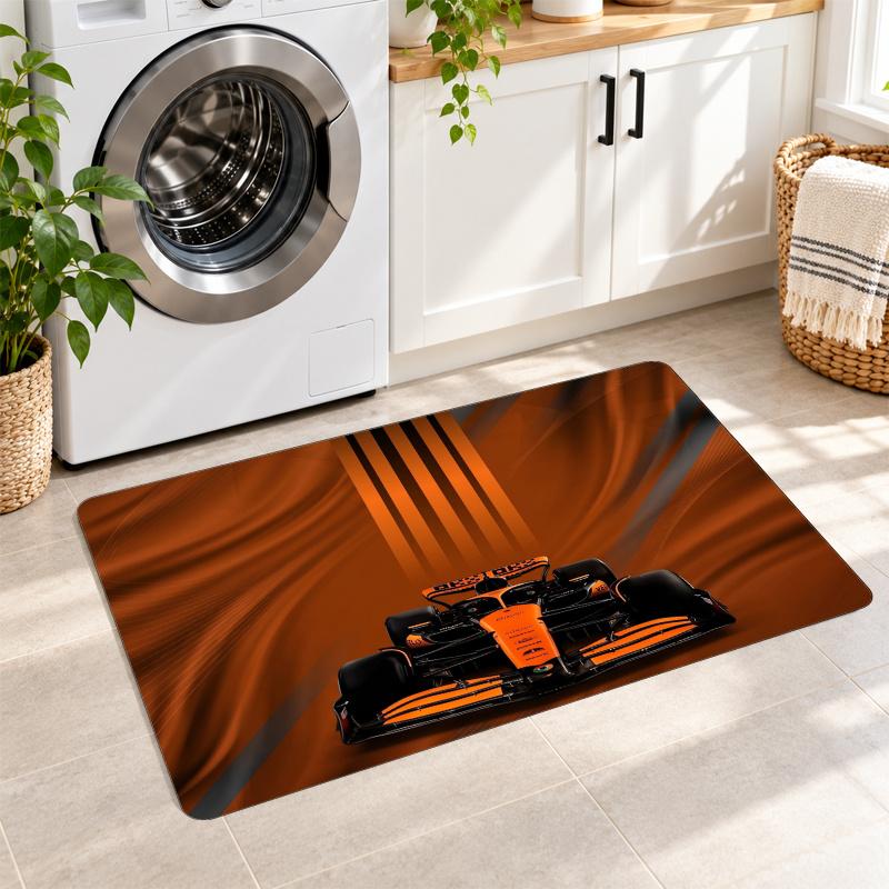 Flannel Kitchen Mat McLaren Soft Area Rug Non Slip Floor Carpet Home Decoration