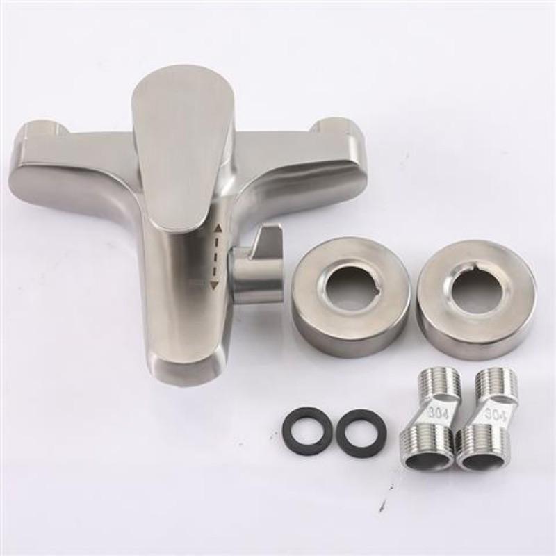Household Stainless Steel Shower Faucet Ceramic Valve Core Bathtub Faucet Bathroom Hot And Cold Mixing Valve Faucet