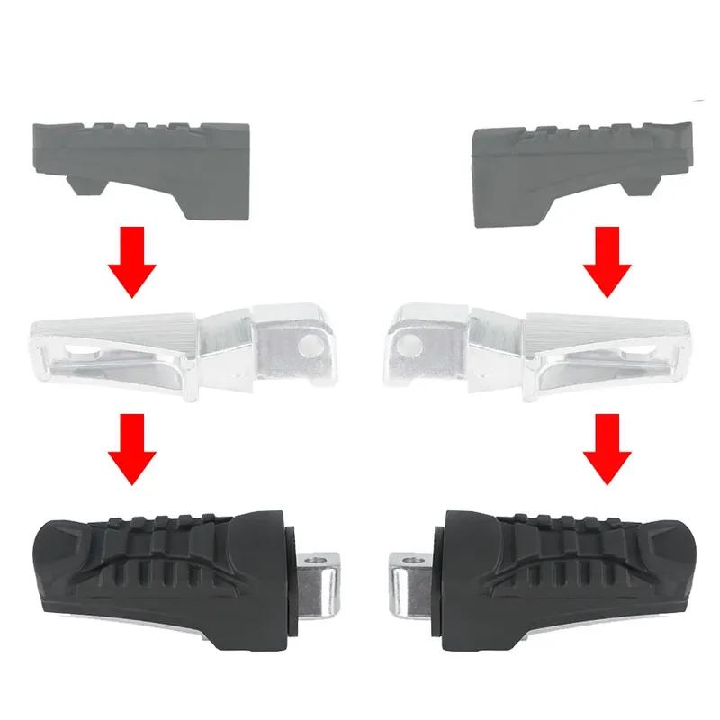 Motorcycle Footrest Rear Passenger Footpeg Rubber Cover Aluminum Foot Peg For BMW R1200GS ADV LC R1250GS Adventure 2018-2023