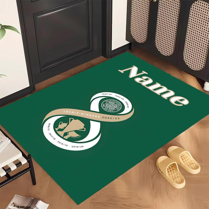 Celtic Football Club (1) Personalizovaný název Kancelářský koberec Stylová dekorace do obývacího pokoje, ložnice, kuchyně