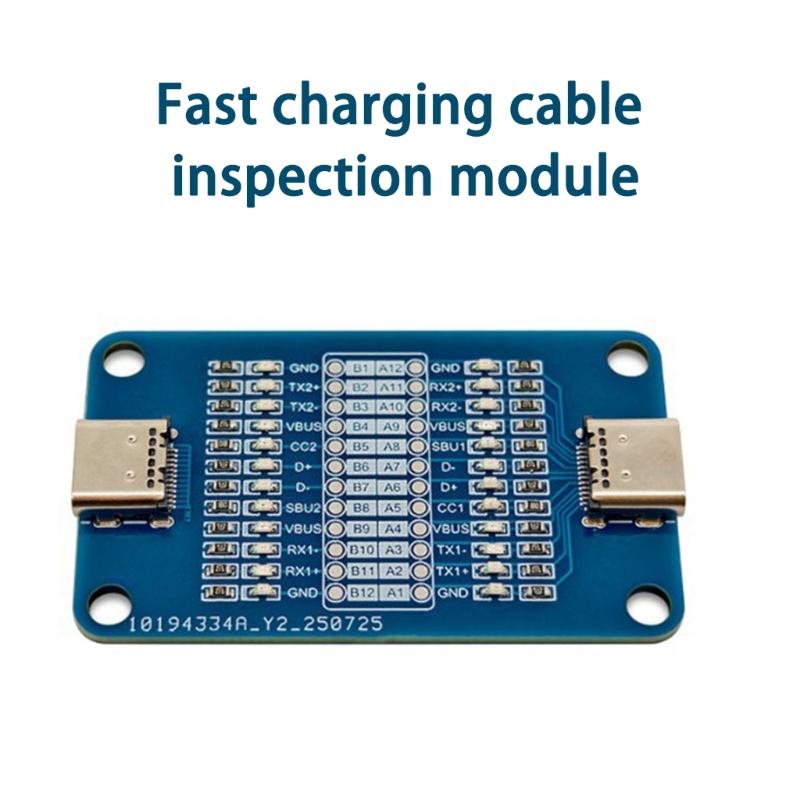 Portable Type C Connector Diagnostic Tool with LED Display For Pin Fault Detection And Cable Maintenance