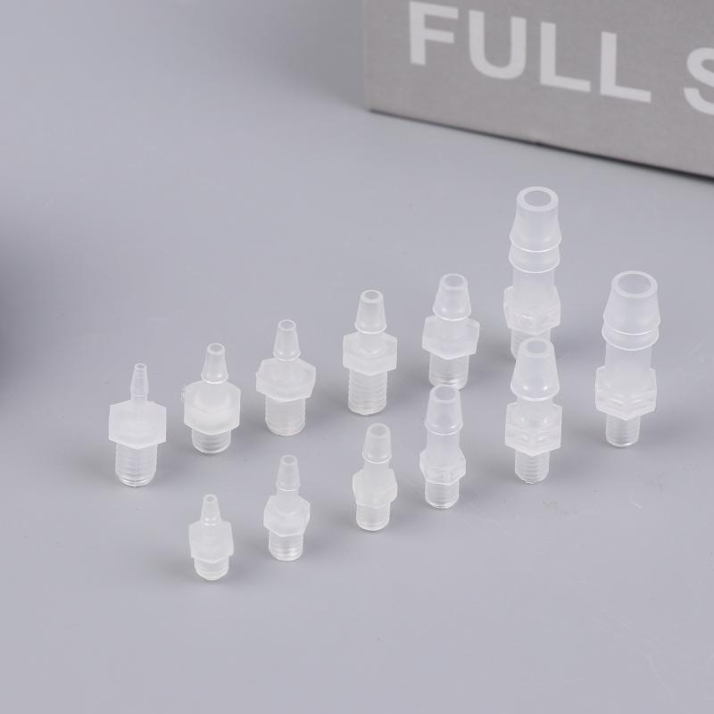 10 PCS Joint Parts Air Valve Pipe Dispensing Glue Subpackaging Connector Hose Joint Adapter PP Plastic