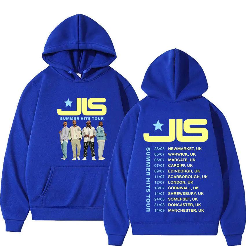 Rock Band JLS Winter Hits Tour  Fans Gift Hoody Men's Y2K Vintage Oversized Long Sleeve Sweatshirt Hip Hop Gothic Streetwear