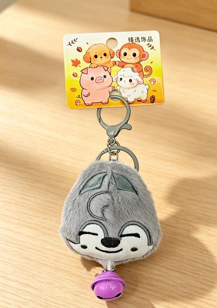New 5cm Plush Toy Keychain Stray Kids FELIX Cartoon Doll Animal Head Bell Backpack Pendant Fan Children Birthday Gift