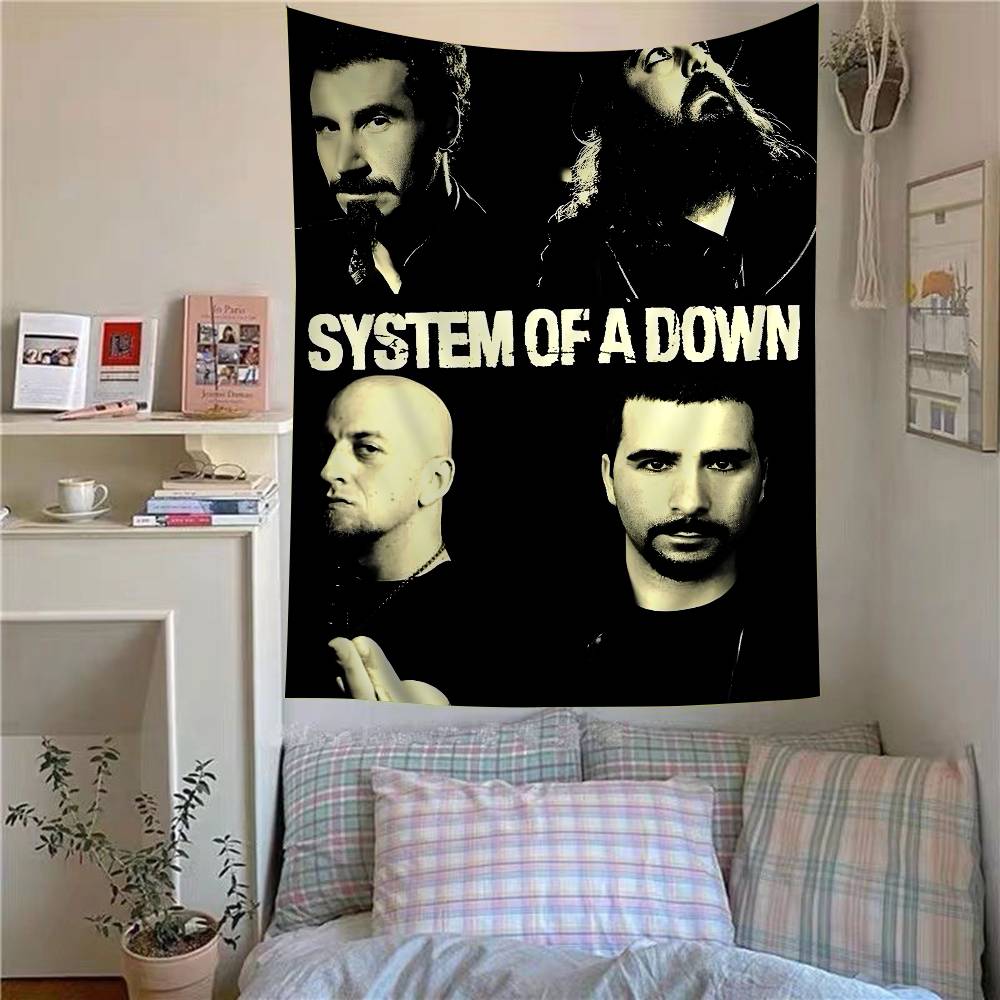 System of a Down Band Hippie Wandkleed Wandtapijten Bohemien Wandtapijten Mandala INS Huisdecoratie