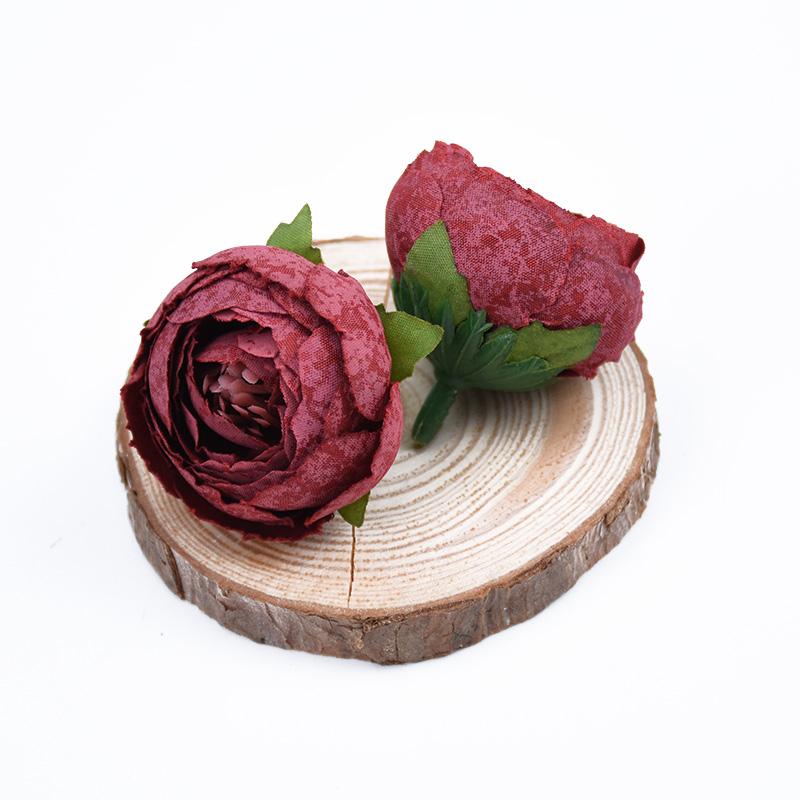 10pcs Artificial Flowers for Home Decoration Fake Plastic Flowers Christmas Garlands DIY Gifts Scrapbooking Silk Tea Roses